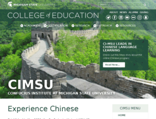 confucius.msu.edu screenshot