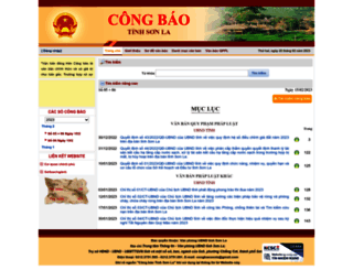 congbao.sonla.gov.vn screenshot