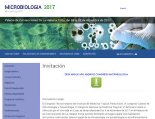 congresomicrobiologiacuba.com screenshot