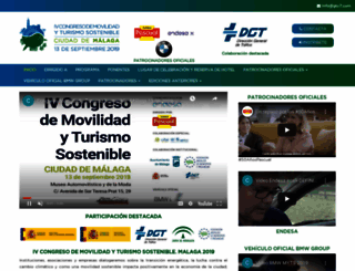 congresomovilidadyturismososteniblemalaga.com screenshot