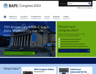 congress.baps.org.uk screenshot