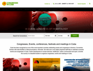 congressesincuba.com screenshot