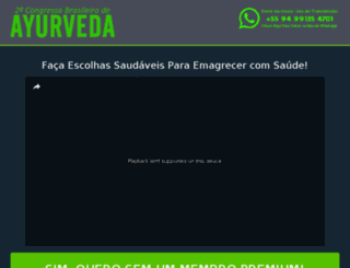 congressobrasileirodeayurveda.com screenshot