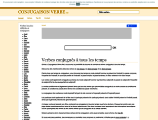 conjugaison-verbe.net screenshot