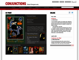 conjunctions.com screenshot