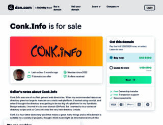 conk.info screenshot