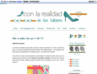 conlarealidadenlostalones.blogspot.com.es screenshot