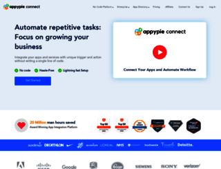connect.appypie.com screenshot