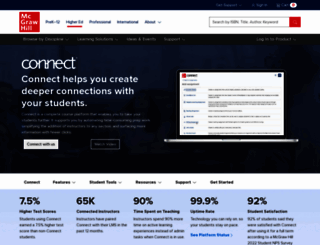 connect.customer.mheducation.com screenshot