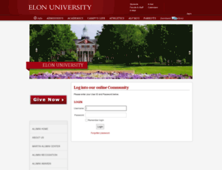 connect.elon.edu screenshot