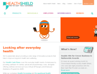 connect.healthshield.co.uk screenshot