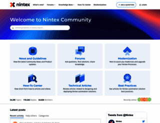 connect.nintex.com screenshot