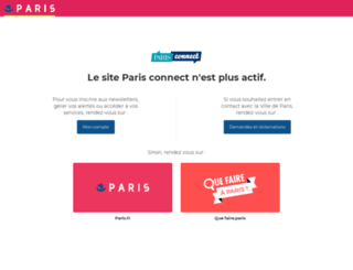 connect.paris.fr screenshot