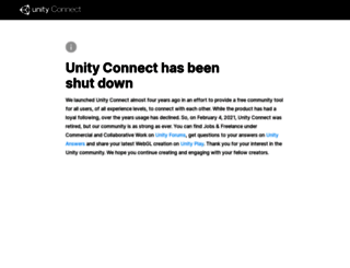 connect.unity.com screenshot