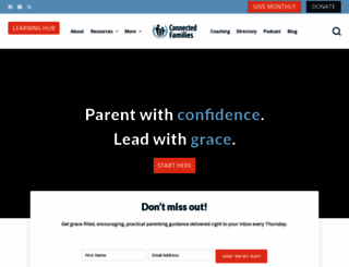connectedfamilies.org screenshot