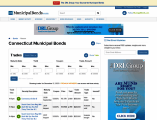 connecticut.municipalbonds.com screenshot