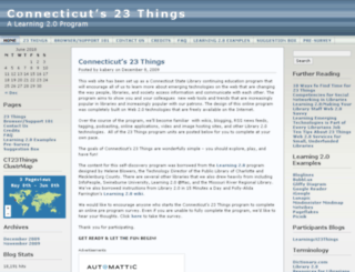 connecticuts23things.wordpress.com screenshot
