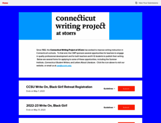 connecticutwritingproject.submittable.com screenshot