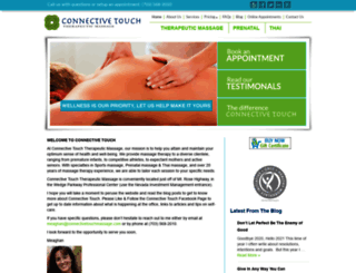 connectivetouchmassage.com screenshot