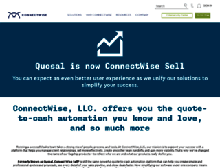 connectwise.quosal.com screenshot