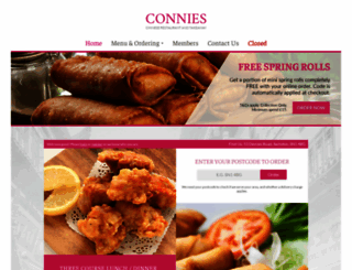 connieschinese.com screenshot