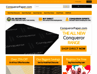 conqueror-paper.co.uk screenshot