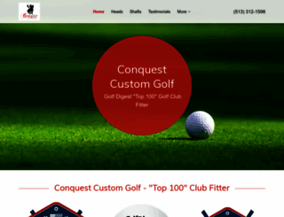 conquestcustomgolf.com screenshot