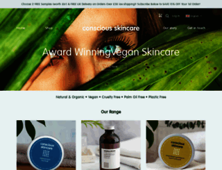 conscious-skincare.com screenshot