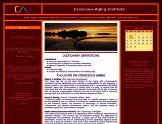 consciousaging.com screenshot