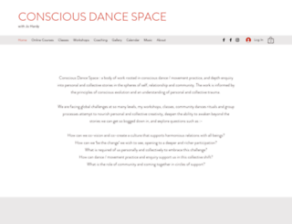 consciousdancespace.com screenshot