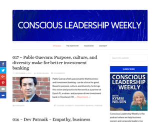 consciousleadershipweekly.com screenshot
