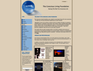 consciouslivingfoundation.org screenshot