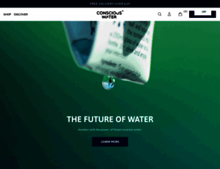 consciouswater.com screenshot