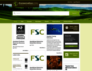 conservation-jobs.co.uk screenshot