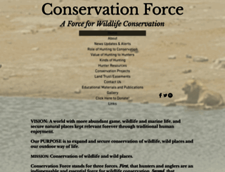 conservationforce.org screenshot
