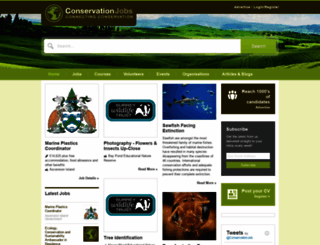 conservationjobs.co.uk screenshot