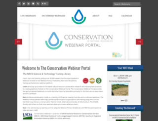 conservationwebinars.net screenshot