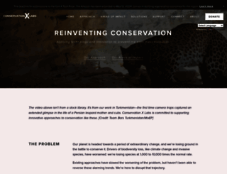 conservationxlabs.com screenshot