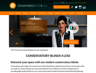 conservatoryblinds4less.co.uk screenshot