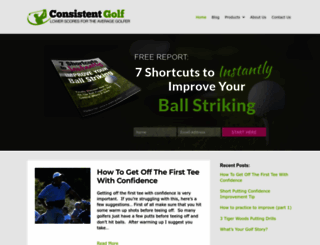 consistentgolf.com screenshot