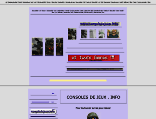 consoledejeux.info screenshot