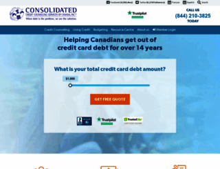 consolidatedcredit.ca screenshot