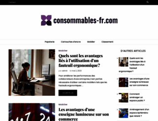 consommables-fr.com screenshot