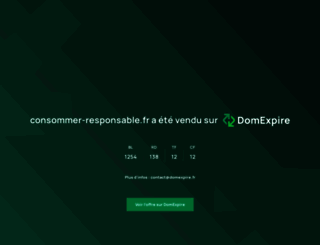 consommer-responsable.fr screenshot