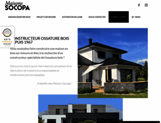 construction-maisons-bois-socopa.fr screenshot