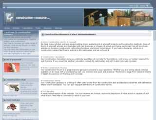 construction-resource.com screenshot