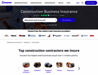 construction.insureon.com screenshot
