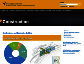 construction.wvu.edu screenshot