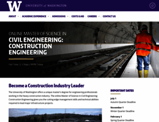 constructionengineering.uw.edu screenshot