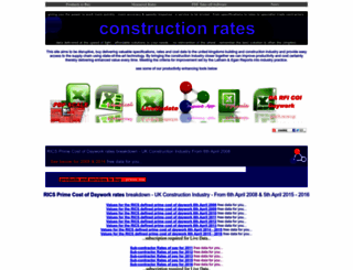 constructionrates.co.uk screenshot